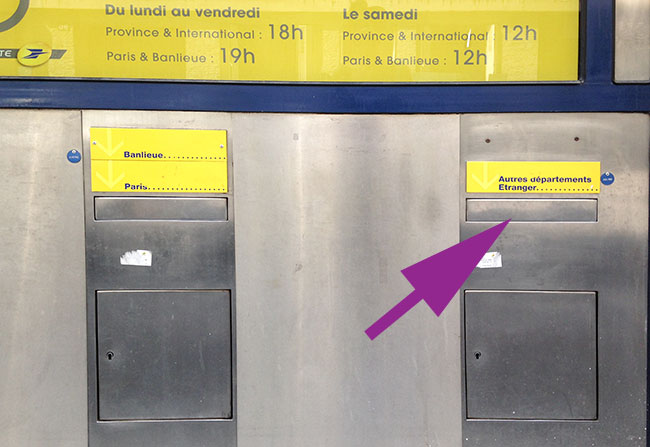 Post office post box