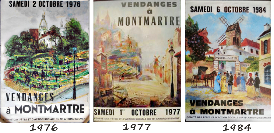 Paris vineyard posters