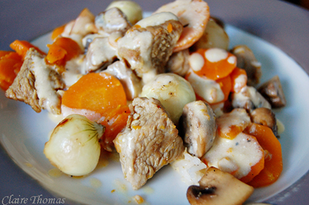 Veal stew blanquette